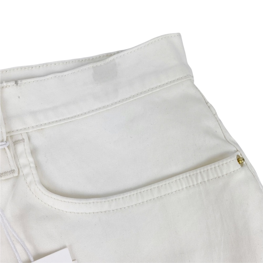 NWT Frame Denim Coated Off White Mini Skirt Size 30 - Picture 7 of 13